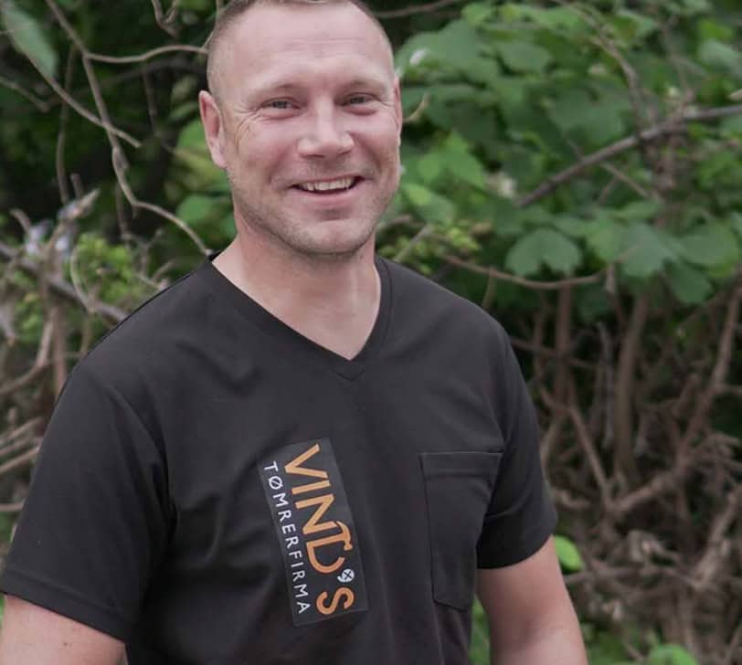 jacob vind, tømrermester og ejer af Vinds Tømrerfirma
