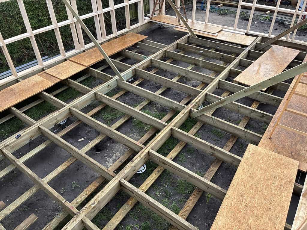 fritidshus med skruefundament