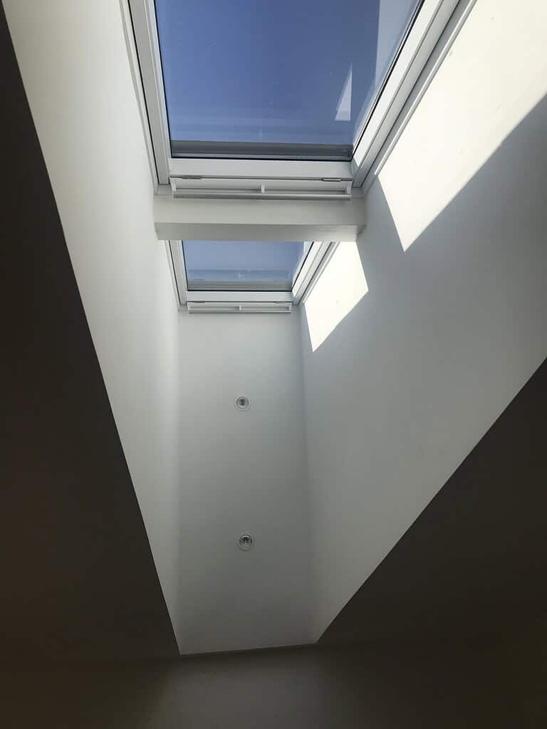 ovenlys vindue fra Velux monteret hos kunde